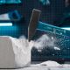 Молоток слесарный, 600 г, квадратный боек, фибергласовая обрезиненная рукоятка - фото 8