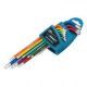 Набор ключей имбусовых TORX-TT, 9 шт: T10-T50, магнит, S2, экстра-длинные, хром/краска 9 шт, - фото 1