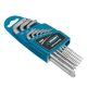 Набор ключей имбусовых TORX-TT, 9 шт: T10-T50, удлиненные, S2, сатинированные. - фото 2