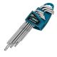 Набор ключей имбусовых TORX-TT, 9 шт: T10-T50, экстра-длинные, S2, сатинированные. - фото 3