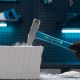 Молоток слесарный, 300 г, квадратный боек, фибергласовая обрезиненная рукоятка - фото 9