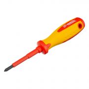Отвертка Insulated, PH1 x 75 мм, CrMo, до 1000 В, двухкомпонентная рукоятка. PROFESSIONAL MATRIX