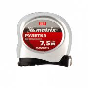 Рулетка Magnetic, 7,5 м х 25 мм, магнитный зацеп. MATRIX