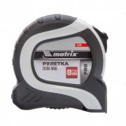Рулетка Extra Wide, 8 м x 27 мм, двухкомпонентный корпус, Pro Matrix MATRIX
