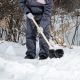Лопата для уборки снега пластиковая, 380х385х1420 мм, деревянный черенок - фото 10