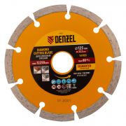 Диск алмазный, отрезной сегментный, 125 х 22,2 мм, сухая резка. DENZEL
