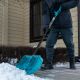 Лопата для уборки снега поликарбонат, 460х400х1380 мм, алюминиевый черенок, LUXE - фото 3