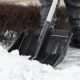 Лопата для уборки снега, полипропилен, 405х410х1470 мм, деревянный черенок - фото 9