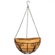 Кашпо подвесное с декором, с кокосовой корзиной, диаметр, 30 см Palisad PALISAD