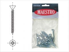 Шуруп универсальный 6.0/ 80 (фасовка 4 шт) MAESTRO