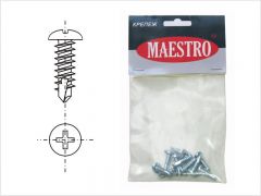 Саморез д/лист.пл.св. круглая головка 4.2/75 (фасовка 6 шт) MAESTRO