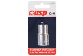 Головка шестигранная, CrV, 1/2", 20мм