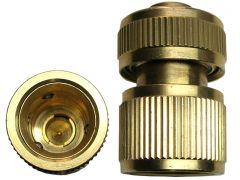 Соединитель с автостопом, латунь, 3/4" USP