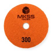 Круг алмазный гибкий шлифовальный АГШК MKSS (D 100 мм, Р 300, мокрой обработки) MKSS